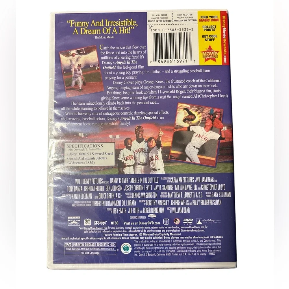 Angels in the Outfield DVD - Picture 2 of 2